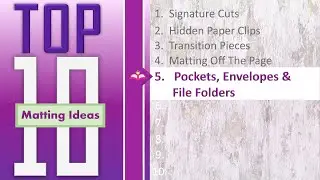 Top 10 Matting Ideas: #5 Pockets, Envelopes and File Folders