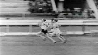 HD Stock Footage Three Runners In Same Race Break Four Minute Mile