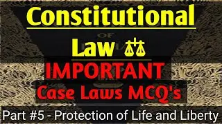 Constitution of India #5 || Case Laws MCQ's|| From Previous Year Question Papers || MAYANK LAWHOLIC