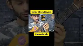 Notas Alteradas no bra&ccedil;o do Viol&atilde;o - da 5&ordf; &agrave; 8&ordf; casa - (1 minuto de aula) #shorts
