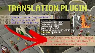 One click translation plugin for RuneLite