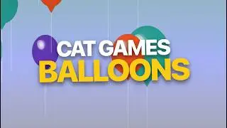 Balloon Sunrise Gradient Cat Game 🎈🐱 | Relaxing Cat Game Background (10 min)