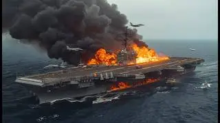 5 minutes ago! The largest US aircraft carrier, carrying 300 weapons and 100 troops, disappeared fro