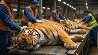 How Tiger Leather Is Made &mdash; Inside a Luxury Travel Bag Factory (Full ASMR Process)