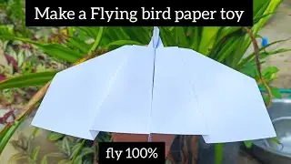 How to Make a Flying Paper Bird | Easy Origami Toy for Kids