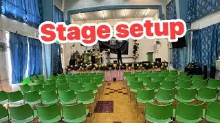 Graduation Stage Setup by The  Committees and Usherettes Sponsored by LexC Computer Center Hong Kong