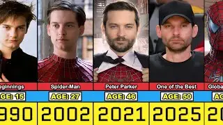Tobey Maguire Transformation From 5 to 50 Year Old