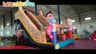 Commercial Pirate Ship Inflatable Slide: Factory Walkthrough & GCC Rental Market Demand 🏗️🏴&zwj;☠️