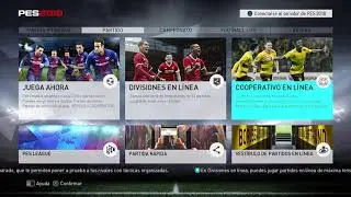 [PES 2018] Men&uacute; y opciones