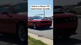 Hellcat vs Demon 170 Supercharger Sound!