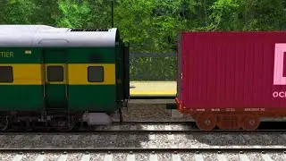 Indian Train Crossing 3d Gameplay || Branched Railroad Daimond Train Journey's 3d Games 🤣