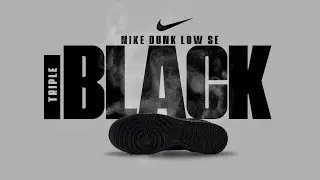 🔥 All-Black Classic Returns! Nike Dunk Low SE TRIPLE BLACK 2025 Sneaker Review