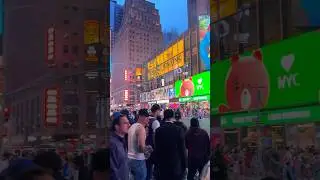 Нью-Йорк Таймс-сквер, США 🌃🇺🇸 #nyc #nightlife #nycvlog #timesquare #manhattan