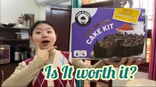 Trying DIY Kit for baking a cake at Home #diy #easybaking #diycrafts
