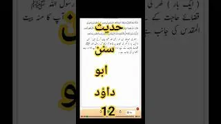 Hadees Sunan Abu Dawood 12 | Arabic with urdu translation | Destination Dream Discovery