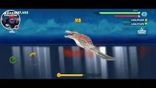 Hungry shark evolution! the ancient crocodile shark!