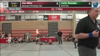 2372 Junior Men 145 Alex Miller Backyard Wrestling Club vs Carter Sheridan BUXTON 4139439104