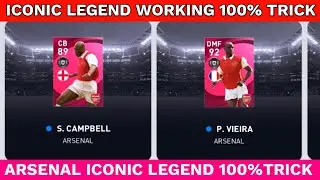 ICONIC LEGEND TRICK IN ICONIC ARSENAL PACK PES 2021 MOBILE || CAMPBELL VIEIRA TRICK ARSENAL PACK