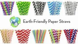 Party Girl Kim Biodegradable Paper Drinking Straws