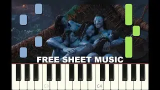 THE SONGCORD from AVATAR: The Way of Water, 2022, Piano Tutorial with free Sheet Music (pdf)