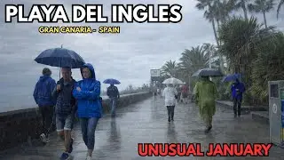 🥴This January Is Not Bringing Typical Playa Del Inglés Weather | 2026
