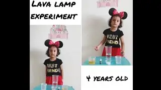 Lava lamp experiment #lavalamp #diyexperiments #easyscienceforkids #easyscienceexperimentsyoucando
