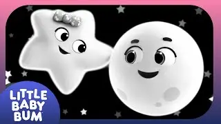 Mindful Star & Sleepy Moon - Black and White High Contrast Baby Sensory Stimulation Video