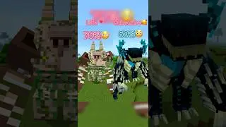 Golem VS Warden!!! #minecraft #warden #golem
