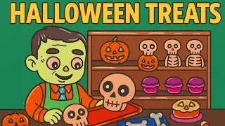 ASMR Color With Me | Halloween Coloring Live!  Cute Zombie Baker & Spooky Treats