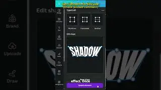 Create a Stunning Perspective Shadow Text Effect in Canva!