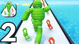 Rope Man Run - Gameplay Walkthrough Part 2 Guide New Update Review (Android ios)
