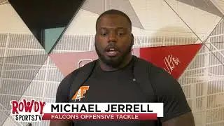 Falcons OT Michael Jerrell on stepping in after Jake Matthews' injury in Bills game