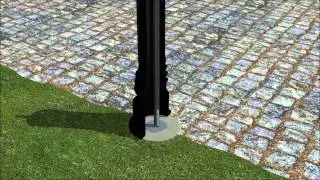 Installing Decorative Bollards with Concrete Forms and Anchor Castings