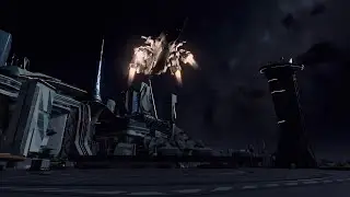 New Atlantis Spaceport - Starfield Ambience (HD)