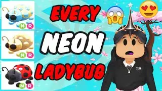 Every NEON LADYBUG on ADOPT ME!! 😍