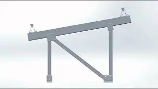 Alumsolar aluminum ground solar mounting rack, 1x8 of layout, landscape of  solar panels