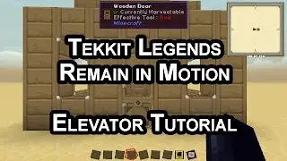 Легенды Tekkit остаются в движении. Учебное пособие по лифту.