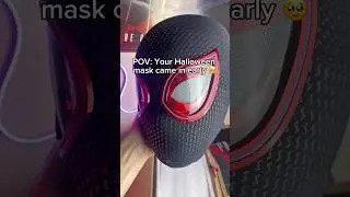 It&rsquo;s the perfect Miles Morales mask! 😭🙏🏻🕷️ #spiderman #spidermancosplay #milesmorales #marvel