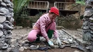 How to combine and create a path from natural cobblestones. Survival and farm building