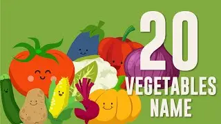 Let's Learn Vegetables! | 20 Fun Veggie Names & Health Benefits for Kids