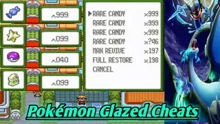 Pokemon Glazed 7B Cheat Codes For Walkthrough Walls,Rare Candy,Master Ball,Max Revive,Full Restore