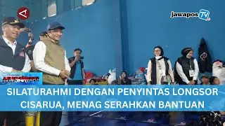 SILATURAHMI DENGAN PENYINTAS LONGSOR CISARUA, MENAG SERAHKAN BANTUAN || BERANDA NUSANTARA