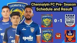 Chennaiyin FC Pre- Season Matches| Schedule and Result| SportsTalk Tamil