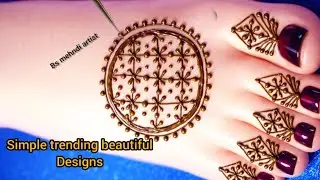 Wow so beautiful simple trendy mehndi design 2026|| stylish beautiful mehndi design |feet mehndi 