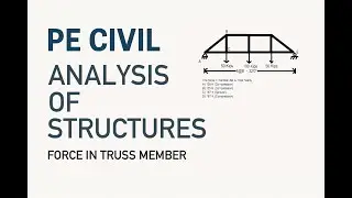 Civil PE Exam Practice: Solving for Unknown Force in a Truss