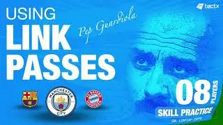 Pep Guardiola Tactics - Link Passing Practice