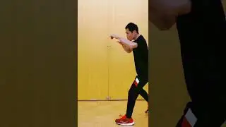 Shadow boxing left jab leading to knockout #shorts