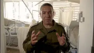 IDF General Effie Defrin reports from the site of the Iranian missile strike against Soroka Hospital