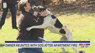 Dog trapped in burning apartment in High Point reunited with family 4 days later; &lsquo;It changes everyt