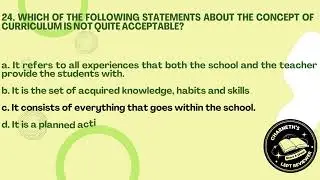 PROFESSIONAL EDUCATION (CURRICULUM DEVELOPMENT) #letreviewer  #let2025